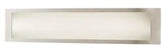Home Decorators Woodbury 24.6 in. 1-Light Brushed Nickel Integrated LED Bathroom Vanity Light Bar with Frosted Acrylic Shade - Like New